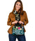 Papua New Guinea Polynesian Shoulder Handbag - Summer Plumeria (Turquoise) - Polynesian Pride