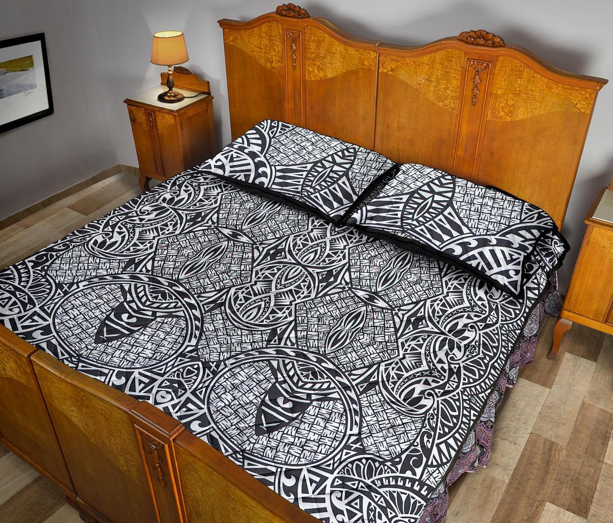 Hawaii Quilt Bed Set Polynesia Lauhala Mix AH - Polynesian Pride