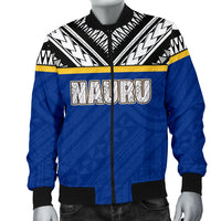 Nauru Men's Bomber Jacket - Polynesian Design - Polynesian Pride