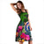 Northern Mariana Islands Midi Dress - Turtle Plumeria Banana Leaf - Polynesian Pride