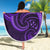 New Zealand Maori Mangopare Beach Blanket Polynesian - Purple - Polynesian Pride