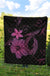 Hawaii Fish Hook Hibiscus Premium Quilt Pink - Polynesian Pride