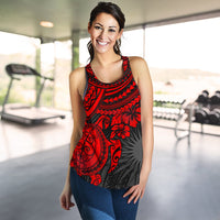 Marshall Islands Polynesian Racerback Tank (Women) - Red Turtle - Polynesian Pride