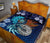 American Samoa Polynesian Quilt Bed Set - Blue Polynesian Eagle - Polynesian Pride