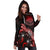 Federated States of Micronesia Polynesian Hoodie Dress - Turtle With Blooming Hibiscus Red - Polynesian Pride