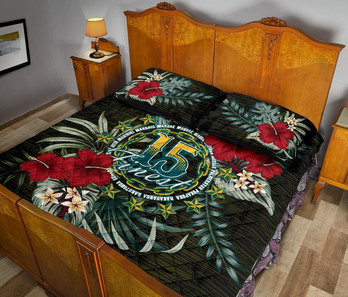 Cook Islands Polynesian Quilt Bed Set - Special Hibiscus - Polynesian Pride