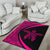 Hawaii Turtle Polynesian Area Rug Circle Style Pink - Polynesian Pride