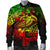 American Samoa Men's Bomber Jacket - Reggae Shark Polynesian Tattoo - Polynesian Pride