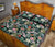 Tropical Plumeria Pattern With Palm Leaves Quilt Bed Set - Polynesian Pride