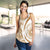 Hawaii White Gold Polynesian Women's Racerback Tank - Circle Style - Polynesian Pride