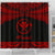 Hawaii Polynesian Shower Curtain - Hawaii Pride Red Version - Polynesian Pride
