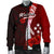 Kosrae Micronesia Men's Bomber Jacket - Coat Of Arm With Hibiscus - Polynesian Pride