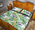 Tropical Orange Orchids Strelitzia Monstera Quilt Bed Set - Polynesian Pride