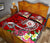 Hawaii Polynesian Quilt Bed Set - Hawaii Seal With Turtle Plumeria (Red) - Polynesian Pride