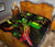 Samoa Polynesian Quilt Bed Set - Turtle With Blooming Hibiscus Reggae - Polynesian Pride