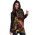 Palau Polynesian Hoodie Dress - Turtle With Blooming Hibiscus Gold - Polynesian Pride