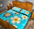 Hawaii Turtle Coat Of Arm Plumeria Ocean Quilt Bed Set - Polynesian Pride