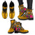 Hawaii Leather Boots - Kanaka Maoli With Hibiscus On Polynesian Patterns (YELLOW) - Polynesian Pride