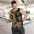 Fiji Polynesian Men Tank Top - Gold Tentacle Turtle - Polynesian Pride