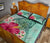 Hawaii Manta Ray Tropical Hibiscus Plumeria Quilt Bed Set - Polynesian Pride