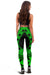 Wallis And Futuna Women Leggings Polynesian Pattern Green - Polynesian Pride