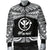 Hawaii Polynesian Men's Bomber Jacket - Hawaii Pride White Version - Polynesian Pride