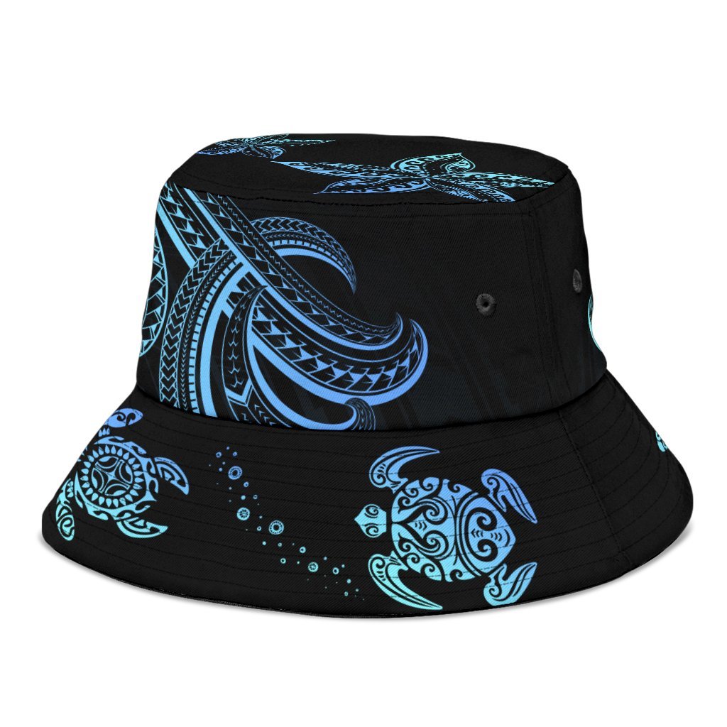 Polynesian Bucket Hat - Blue Turtle - Polynesian Pride