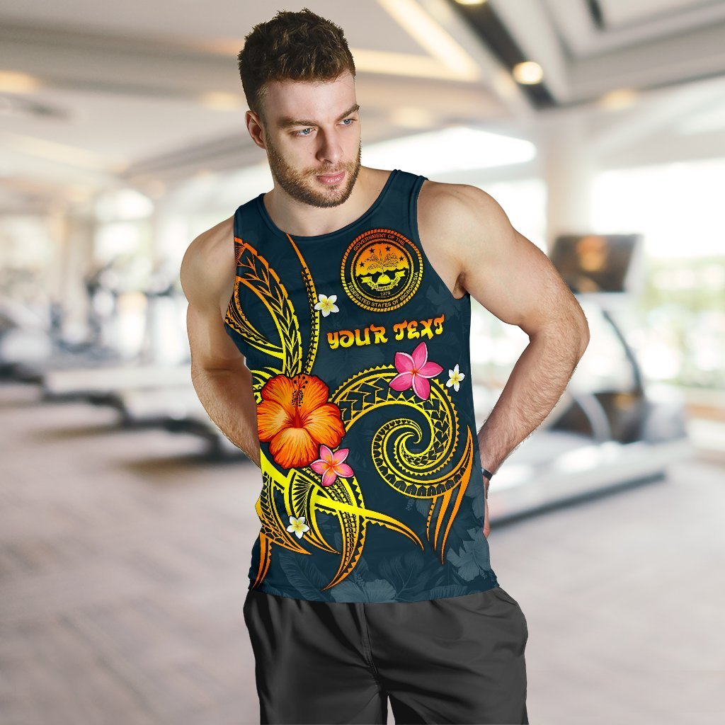 Federated States of Micronesia Polynesian Personalised Men's Tank Top - Legend of FSM (Blue) Blue - Polynesian Pride