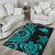 Papua New Guinea Area Rug - Turquoise Tentacle Turtle - Polynesian Pride