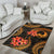 Pohnpei Micronesian Area Rug - Gold Plumeria - Polynesian Pride