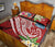 Kosrae Polynesian Quilt Bed Set - Summer Plumeria (Red) - Polynesian Pride