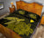 Hawaii Polynesian Hibiscus Turtle Map Quilt Bed Set - AH - Yellow - Polynesian Pride