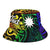 Nauru Custom Personalised Bucket Hat - Rainbow Polynesian Pattern - Polynesian Pride