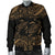 Hawaii Polynesian Men's Bomber Jacket - Gold Sea Turtle - Polynesian Pride