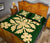 Hawaiian Quilt Bed Set Royal Pattern - Green - B2 Style - Polynesian Pride