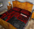 Samoa Quilt Bed Set - Samoa Seal With Polynesian Pattern In Heartbeat Style (Red) - Polynesian Pride