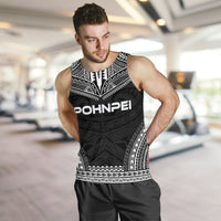 Pohnpei Men's Tank Top - Polynesian Chief Black Version - Polynesian Pride