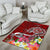 Tahiti Area Rug - Turtle Plumeria (Red) - Polynesian Pride