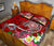 American Samoa Polynesian Quilt Bed Set - Turtle Plumeria (Red) - Polynesian Pride