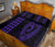 Hawaii Kakau Makau Fish Hook Polynesian Quilt Bed Set - Purple - Polynesian Pride