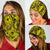 Polynesian Flower Tattoo Yellow Unisex Bandana - Polynesian Pride