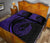 Hawaii Fish Hook Polynesian Quilt Bed Set - Circle Style Purple - Polynesian Pride