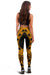 Tonga Women Leggings Polynesian Pattern Gold - Polynesian Pride