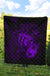 Hawaii Hibiscus Premium Quilt - Harold Turtle - Purple - Polynesian Pride