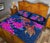 Hawaii Couple Turtle Hibiscus Valentine Quilt Bed Set - Light Style - AH - Polynesian Pride