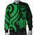 Marshall Islands Men's Bomber Jacket - Tentacle Turtle Green - Polynesian Pride