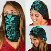 Hawaii King Kanaka Kakau Bandana 3 - Pack - Turquoise - Polynesian Pride