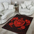 Hawaiian Map Turtle Ohana Hibiscus Kakau Polynesian Rug AH - Polynesian Pride