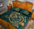 Hawaii Triple Marble Turtle Polynesian Hibiscus Quilt Bed Set - AH - Benjamin Style - Green - Polynesian Pride