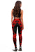 Guam Women Leggings Polynesian Pattern Red - Polynesian Pride